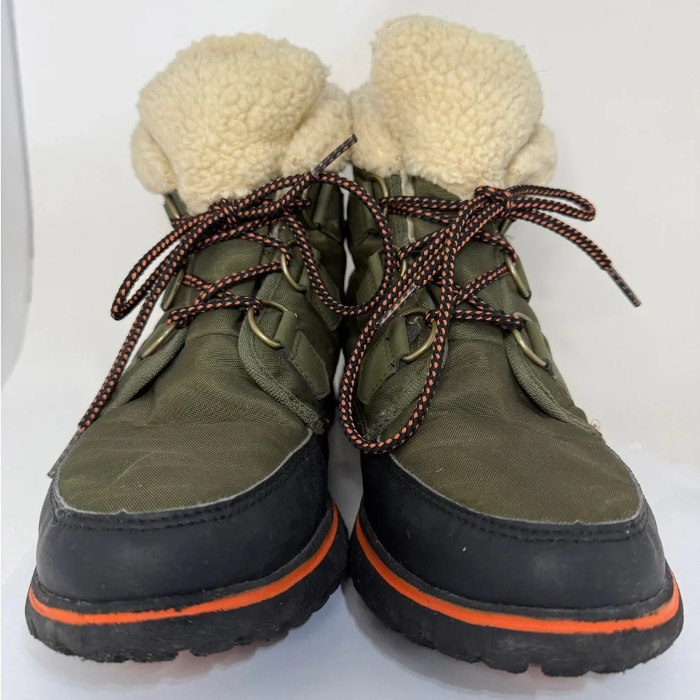 Sorel Cozy Carnival Waterproof Boots Olive Green